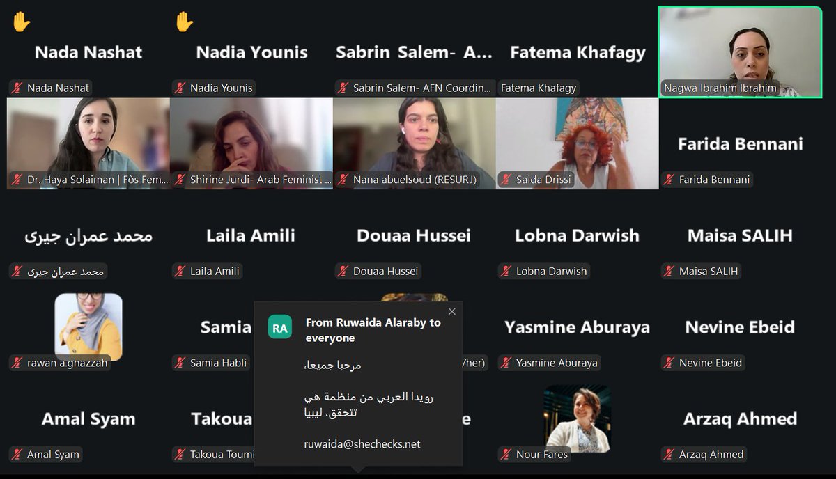 ArabFeministNet's tweet photo. 🌍🌍 الشبكة النسوية العربية بالشراكة مع Women Major Group وFòs Feminista وRESURJ تنظم جلسة حول إصلاحات الأمم المتحدة (UN80) بمشاركة نحو 70 ممثلًا/ة من منظمات المجتمع المدني والحركات النسوية في جنوب غرب آسيا وشمال أفريقيا. https://t.co/WEnIMFGw5P