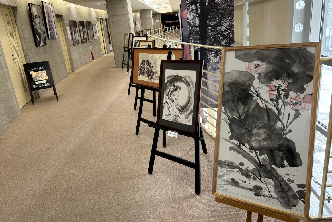 本日から始まりました！/ 特別展 梶田幹穂 墨画展 「水墨」心のアート