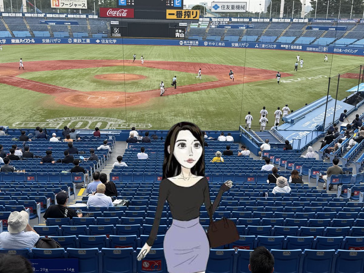 fogawa72's tweet photo. 都市対抗野球東京二次予選を観戦しに来た港区女子 https://t.co/4YpQ6zy4BE