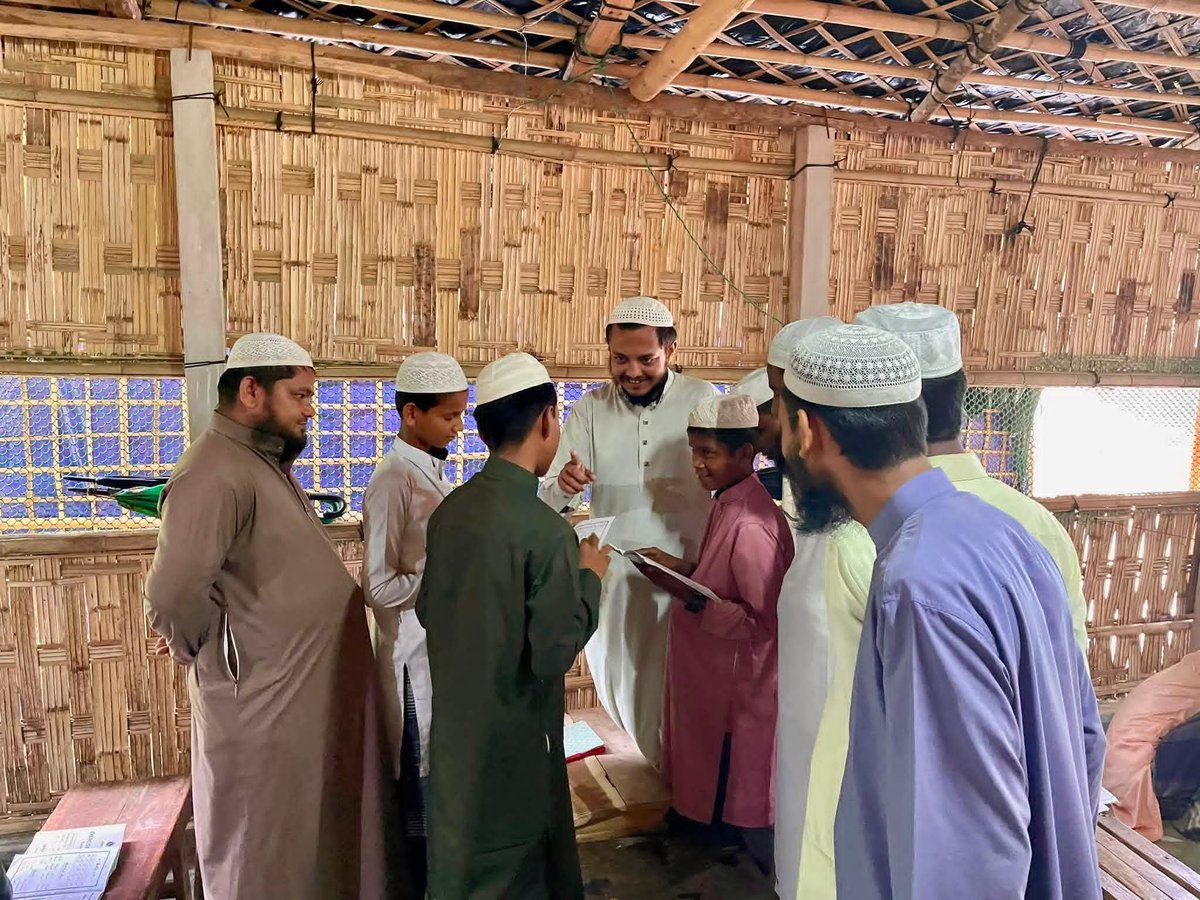 RNEBOFFICIAL's tweet photo. Alhamdulillah, we have successfully completed classes observation at Madrasa namely Morkozul Ulum , located at Camp-15.

Education is the key to preserving our language, identity, and future. https://t.co/lH2ET2l6f8
