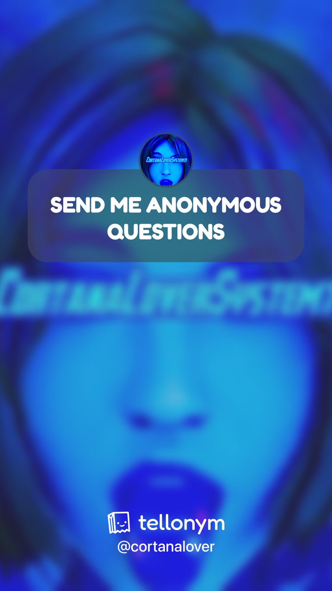 CortanaLoverS71's tweet photo. Send me anonymous questions! 🔥🥵🩵💙💦
#Cortana  #tellonym  

https://t.co/Sx9VZzqDnY https://t.co/ZP3fIeZnTd