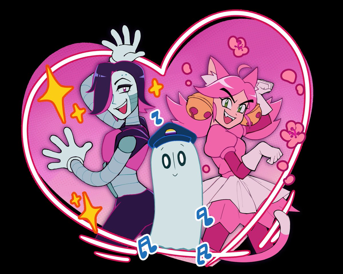 Raitochan3's tweet photo. Ghost Family
Napstablook, Mettaton, Pink
#deltarune https://t.co/cRrM6PK9uG
