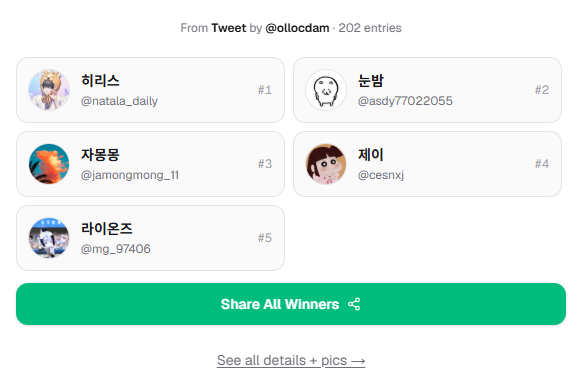 ollocdam's tweet photo. 글로3 출시 이벤트에 참여해주신 
모든 분들께 감사드립니다💚

당첨되신 총 10 분께는 DM을 발송드렸습니다.
기한 내 회신 부탁드립니다 💚

앞으로도 올록담에 많은 관심 부탁드립니다 😀

#올록담 #글로3 #신제품이벤트 #RT이벤트 #당첨자발표 https://t.co/QacYbqShN3