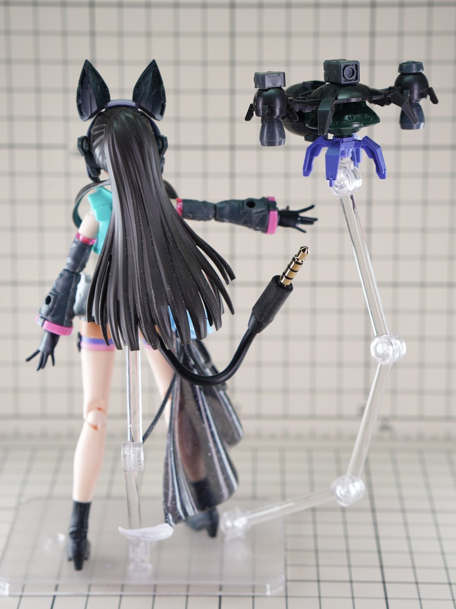 素体】 ミコルルの頭で後ろ髪を白瀬咲耶のポニーテールに変更。前髪の