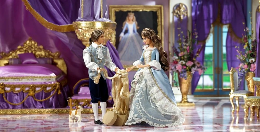 reminiscinbby's tweet photo. doll diorama scenes of barbie as the princess and the pauper https://t.co/Z9PA3PtQMm