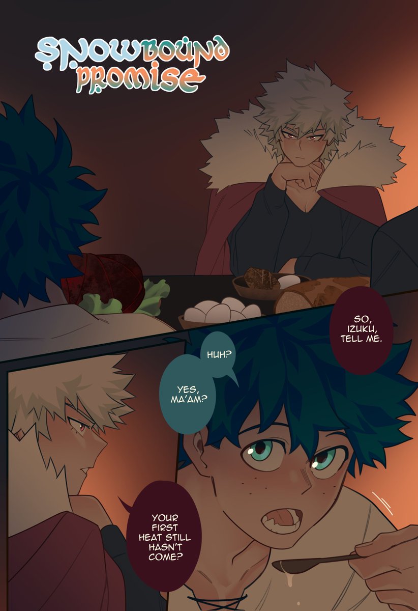 kyosein's tweet photo. Snowbound Promise - Episode 16 🧡💚(1/2)
(Winter AU/Omegaverse) ❄️🐺 https://t.co/RLZF7YgbIU
