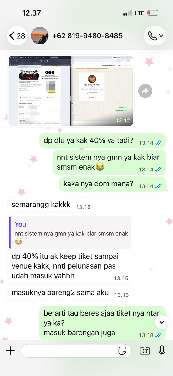 hkiveeee's tweet photo. SCAM TIKET BTS ARIRANG ❗️❗️❗️
 Guyss batuin temen aku doang spam si penipu ini. Dia jual platinum dengan harga 5,2jt dan temen aku udh dp 2jt.

206010007148290 MNC bank atas nama Fadwa Rizki Syifa Nur https://t.co/8Y8jVoer2p