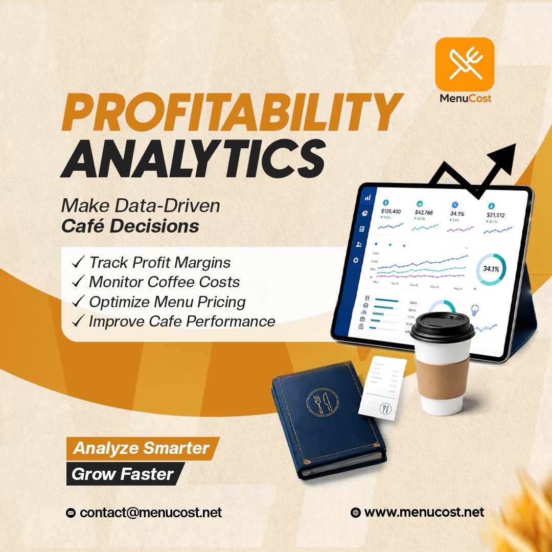 MenuCost_net's tweet photo. Turn café data into smarter decisions. Monitor costs, improve pricing, and grow profits with confidence.
.
.
.
#MenuCost #SaudiCafe #CoffeeShopSaudi #CafeManagement #RestaurantProfitability #FoodCosting #CafeOwner #CoffeeBusiness #SaudiBusiness #SpecialtyCoffee #SaudiArabia https://t.co/fJpbh5b3wP