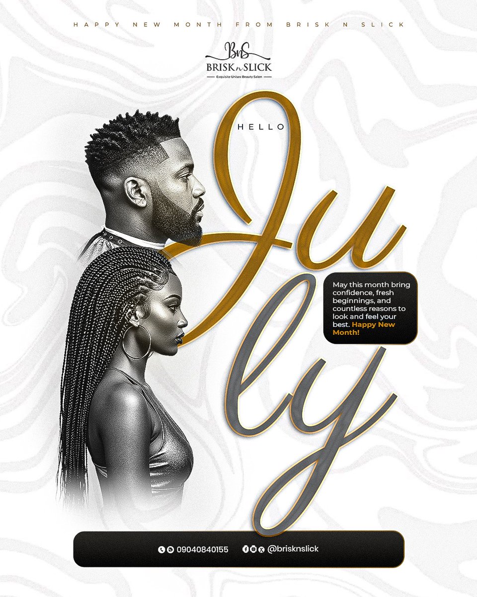 BrisknSlick's tweet photo. Happy new month. 
Fresh #July energy. May it all go in your favor. #happynewmonth https://t.co/cIuWf6kssL