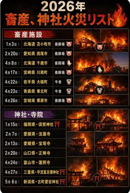 shoetsusato's tweet photo. おかしくないか、不可解な火災が多発している。

火災原因が、失火か事件か調査したのか、 https://t.co/mP4I8rr4k1