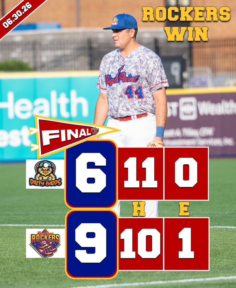 RockersBaseball's tweet photo. Ivan hit “send.” The baseballs never came back. 🚀 Rockers win 9-6⚾️🙌 https://t.co/Pi04wMkTRl
