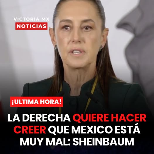 lunadeandromeda's tweet photo. YA CONOCEMOS SU NARRATIVA NEGAR TODO HACERLA LA SORDA Y ECHAR LA CULPA AL PASADO....Sheinbaum rechaza que México esté “muy mal” y acusa a la oposición de difundir esa narrativa 
La presidenta Claudia Sheinbaum aseguró que la oposición y el conservadurismo buscan convencer a la población de que México atraviesa una crisis económica y de seguridad; sin embargo, afirmó que la percepción internacional demuestra lo contrario.
Durante su mensaje, la mandataria señaló que, pese a las críticas, el país continúa despertando interés a nivel mundial y puso como ejemplo la expectativa que ha generado el Mundial de Futbol, al señalar que miles de personas buscan visitar México y participar en las celebraciones.
“Ahora la derecha, el conservadurismo, lo que promueve es que en México estamos muy mal, estamos mal económicamente, estamos mal en términos de seguridad, estamos mal en todos los sentidos; y resulta que el mundo entero quiere venir a México, quiere conocer a México y ahora con el Mundial, libremente la gente celebrando. Ese es el país que estamos construyendo junto con el pueblo”, expresó.
Las declaraciones de Sheinbaum se dan en medio del intercambio de posturas entre el Gobierno federal y la oposición sobre la situación que vive el país en materia económica, seguridad y desarrollo.