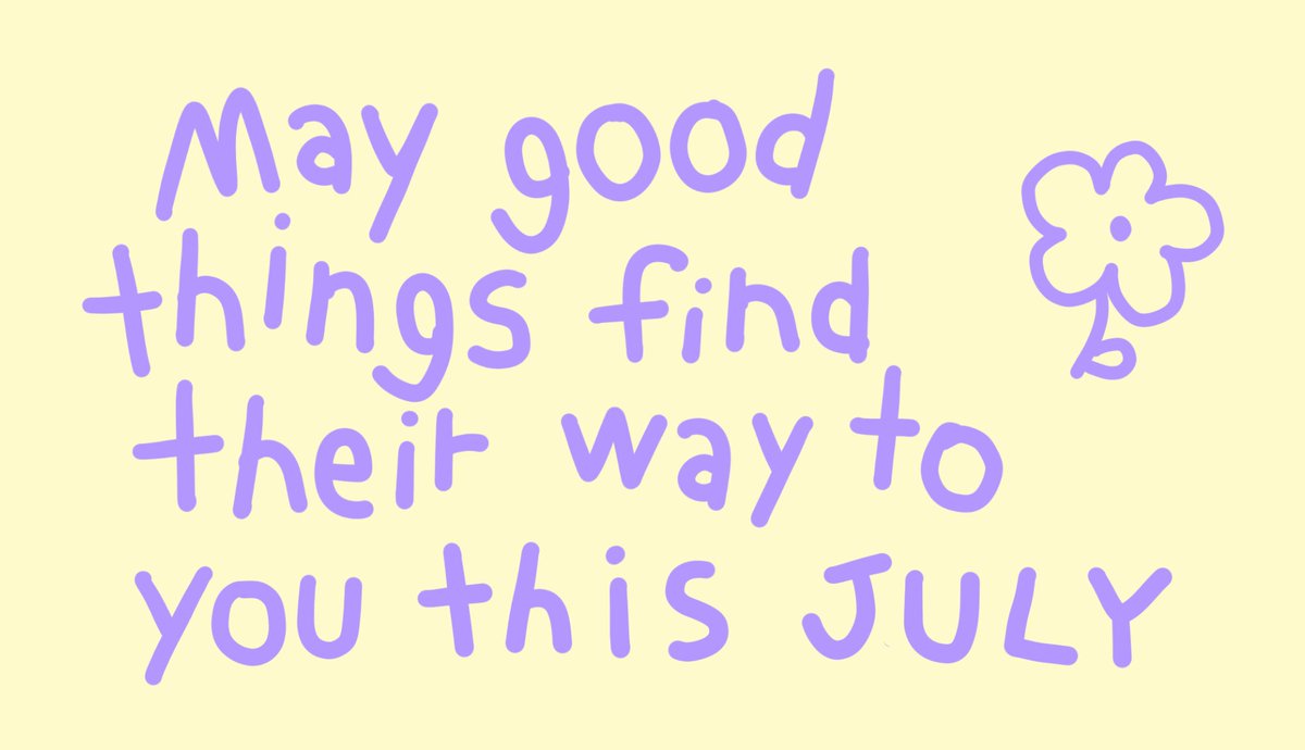 mamintzz's tweet photo. May good things find their way to you this July ꕤ