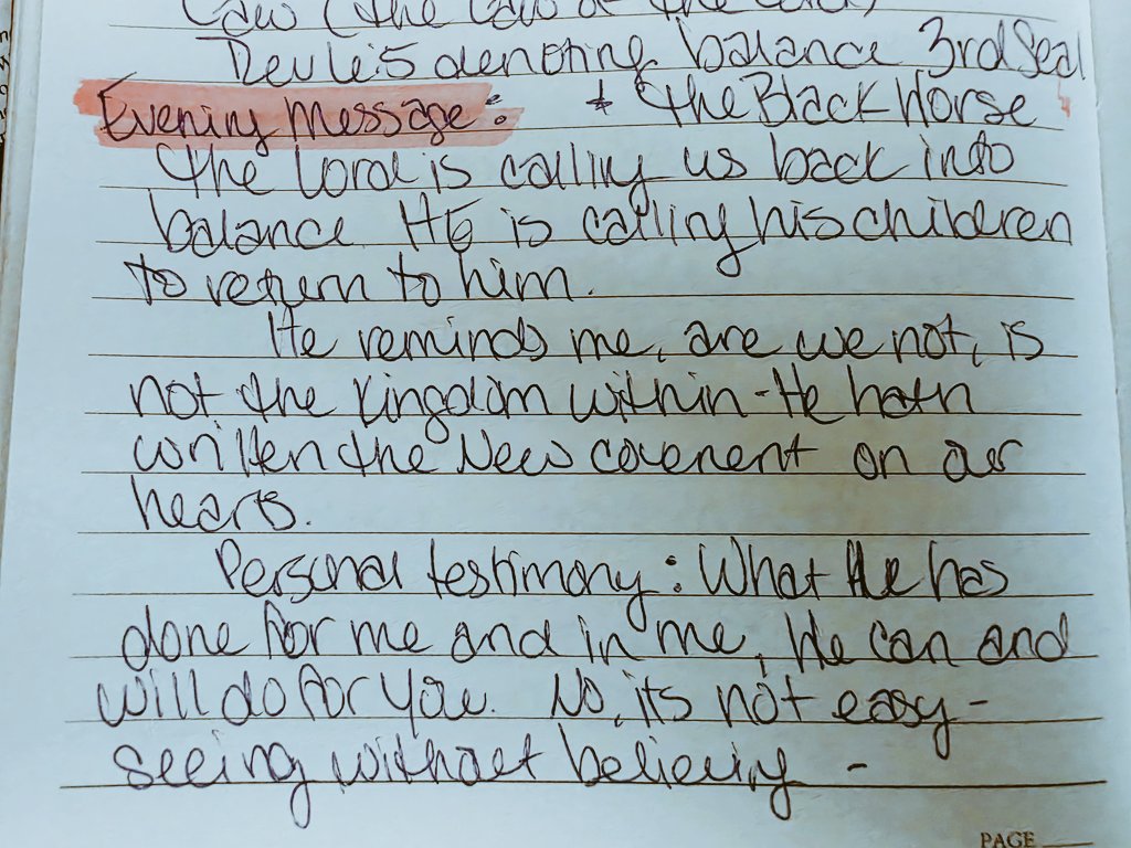 SheSaidSendMe7's tweet photo. A word for the evening...
Ask what it means for you, test the spirit, and take it back to God...
Be Blessed
๐ค๐ค๐ค
#JustAMessanger
#ObedienceIsBetterThanSacrafice
#LetTheTruthBeTold https://t.co/TVNKM0tryt