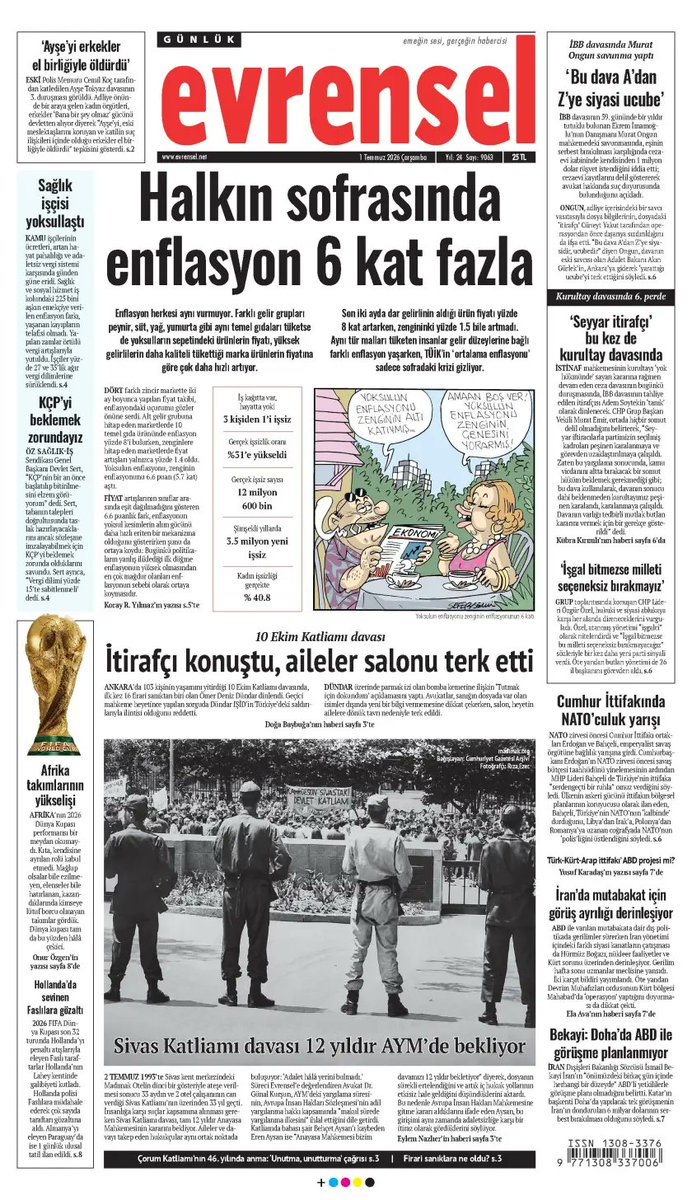 hakki_ozdal's tweet photo. > Enflasyon da herkesi aynı şiddetle vurmuyor. Farklı gelir grupları peynir, süt, yağ, yumurta gibi aynı temel gıdaları tüketse de yoksulların sepetindeki ürünlerin fiyatı, yüksek gelirlilerin tükettiği daha kaliteli ürünlerin fiyatına göre çok daha hızlı artıyor. 

> Son iki ayda dar gelirlinin aldığı ürün fiyatı %8 artarken, zengininki %1.5 bile artmadı.  Bu yaklaşık 6 katlık fark, enflasyonun yoksul kesimlerin alım gücünü daha hızlı eriten bir mekanizma olduğunu bir kez daha gösterdi.