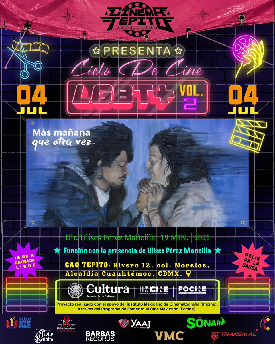 anodis's tweet photo. Disfruta de funciones de #CineMexicano y #LGBTQ+
En Tepito, Ciudad de México
¡En un lugar seguro y de entrada gratuita! https://t.co/15GaPMBLmC