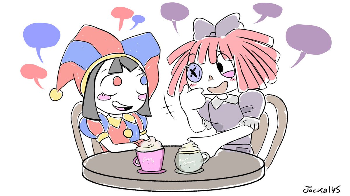 jockalysdraws's tweet photo. They are dating Definitely! (1/3)
#tadc #ragapom #jesterdoll #buttonblossom #funnydoll #ragatha #pomni #glitch #theamazingdigitalcircus https://t.co/yYK2tNnoik