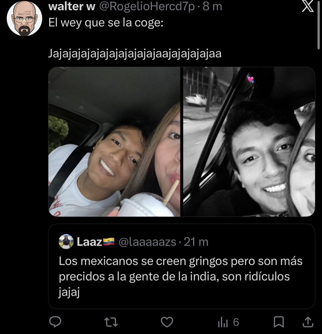 Emirustico's tweet photo. @laaaaazs JAJAJAJAJAJAJAJA putisima madre a mamarla churpia https://t.co/aeSY0JnxDP