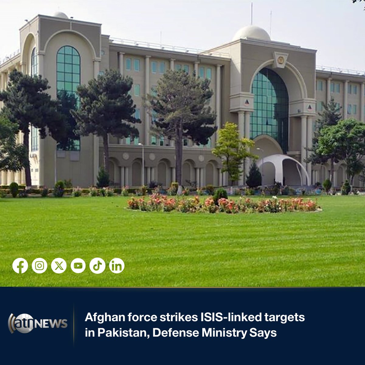 ArianaNews_'s tweet photo. Afghan force strikes ISIS-linked targets in Pakistan, Defense Ministry Says

https://t.co/Yo6orNsEKm

Afghanistan's Ministry of Defense says the Afghan Air Force carried out airstrikes on what it described as joint ISIS and "mischief and corruption" centers in Balochistan and Khyber Pakhtunkhwa provinces.

#ArianaNews #Afghanistan #Pakistan #AfghanAirForce #MinistryOfDefense #ISIS #CounterTerrorism #Airstrikes #NationalSecurity #SouthAsia