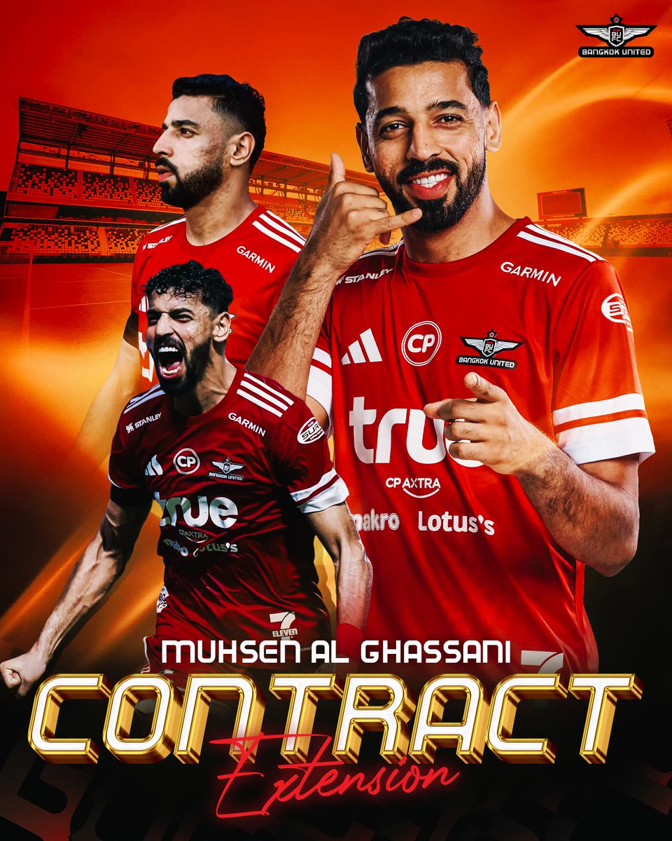 FutbologyThai's tweet photo. Bangkok United have extended the contract with Muhsen. He will now have a 3rd season at the club.
#ThaiLeague https://t.co/wBgbj14Q2t