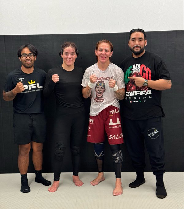 CrisCy₿org.Com - Great rounds tonight with 22 year old Jaeleen Robledo. Robledo is an @InvictaFights veteran and a Bjj brown belt with a 6-1 professional record in mma. I feel satisfied knowing there’s an entire new crop of talent like her ready to carry the Featherweight torch when I’m gone. https://t.co/zTab20ajxA