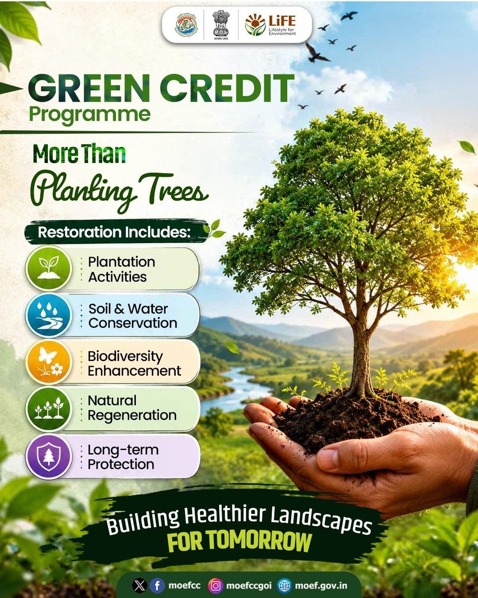 NWRailways's tweet photo. GREEN CREDIT Programme
#GreenCreditProgramme #MissionLiFE #ChooseLiFE #EnvironmentalSustainability #ClimateAction
#IndianRailways #NorthWesternRailway
@Moefcc https://t.co/FrcaipKgfm