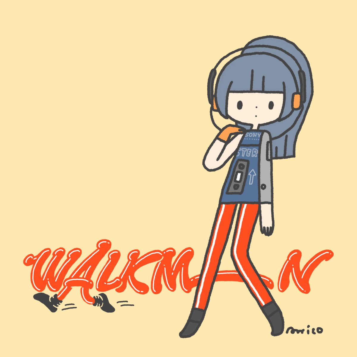 parirobo's tweet photo. SONY WALKMAN    

#今日は何の日 
#ウォークマンの日  fanart https://t.co/9akgGYdAWH
