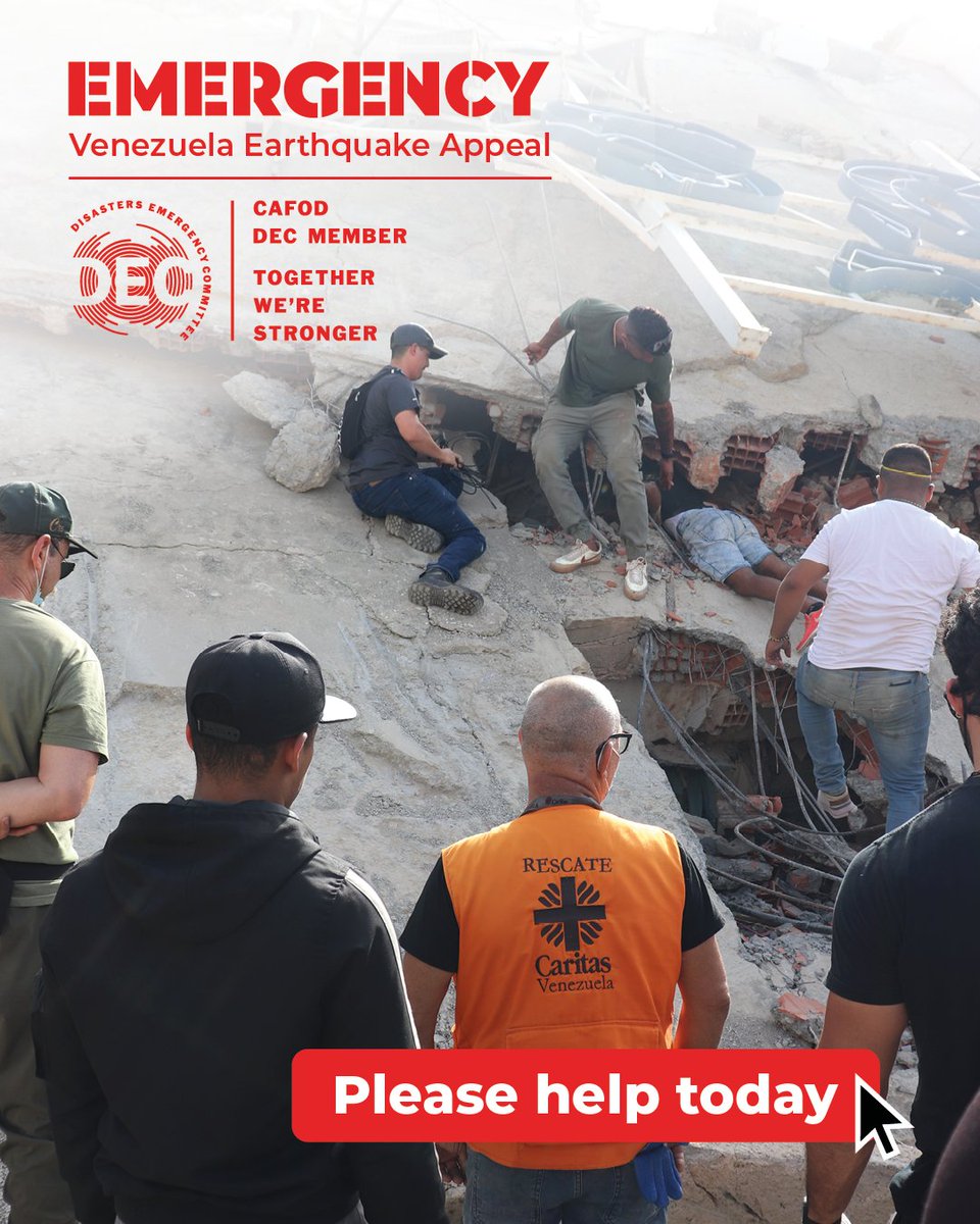 CAFOD's tweet photo. The full impact of the damage caused by the earthquakes that struck Venezuela is becoming clearer.

Our local Church partners are working to help survivors. Support the @decappeal Venezuela Earthquake Appeal. ⤵️ 

https://t.co/oRujXjpf5w https://t.co/kdF3VZ471L