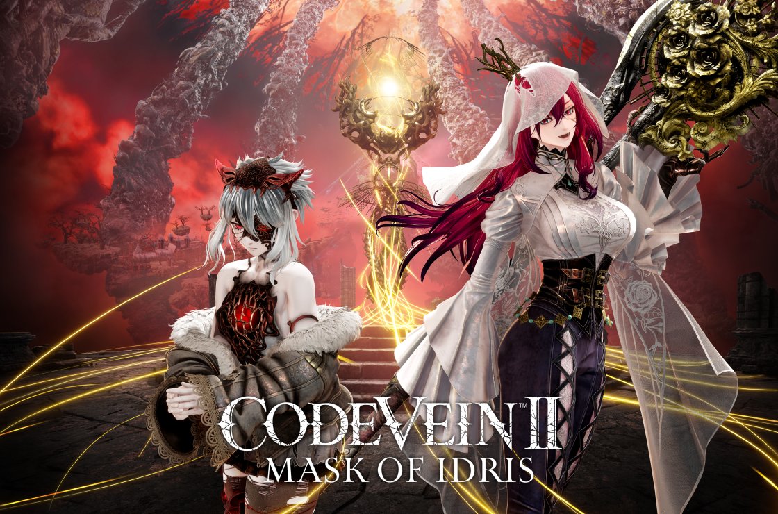 KaroshiMyriad's tweet photo. "Code Vein II: Mask of Idris" expansion DLC announced which will release "soon."

New character Liv Voda, the half-sister of Valentin, will be voiced by Aoi Yuuki.

https://t.co/60YP2IgyvX #コードヴェイン2 #CODEVEIN2 https://t.co/IbuHc8Yvxl