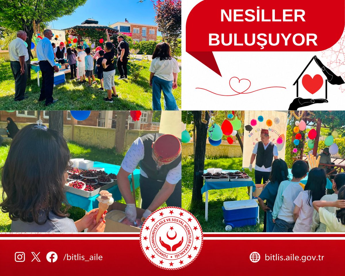 bitlis_aile's tweet photo. İki Kuruluş, Tek Gönül… 🤝❤️

Çocuk Evleri Sitesi Müdürlüğümüzde koruma ve bakım altında bulunan çocuklarımız ile Ahlat Engelsiz Yaşam Bakım, Rehabilitasyon ve Aile Danışma Merkezi Müdürlüğümüzde hizmet alan özel bireylerimiz, sevgi ve samimiyetin ön planda olduğu anlamlı bir etkinlikte bir araya geldi.

Nesilleri buluşturan bu özel buluşmada; paylaşılan tebessümler, içten sohbetler ve birlikte geçirilen keyifli anlar, sevgi, dayanışma ve paylaşmanın en güzel örneklerini oluşturdu.

Aile ve Sosyal Hizmetler Bakanlığımızın insan odaklı hizmet anlayışı doğrultusunda gerçekleştirilen etkinlik, farklı yaşam hikâyelerini aynı gönül çatısı altında buluştururken; birlik, beraberlik ve toplumsal dayanışmanın gücünü bir kez daha ortaya koydu.

Çünkü biliyoruz ki; paylaşılan her sevgi büyür, kurulan her gönül bağı geleceğe umut olur. ❤️
@tcailesosyal @BitlisValiligi @ashb_eyhgm