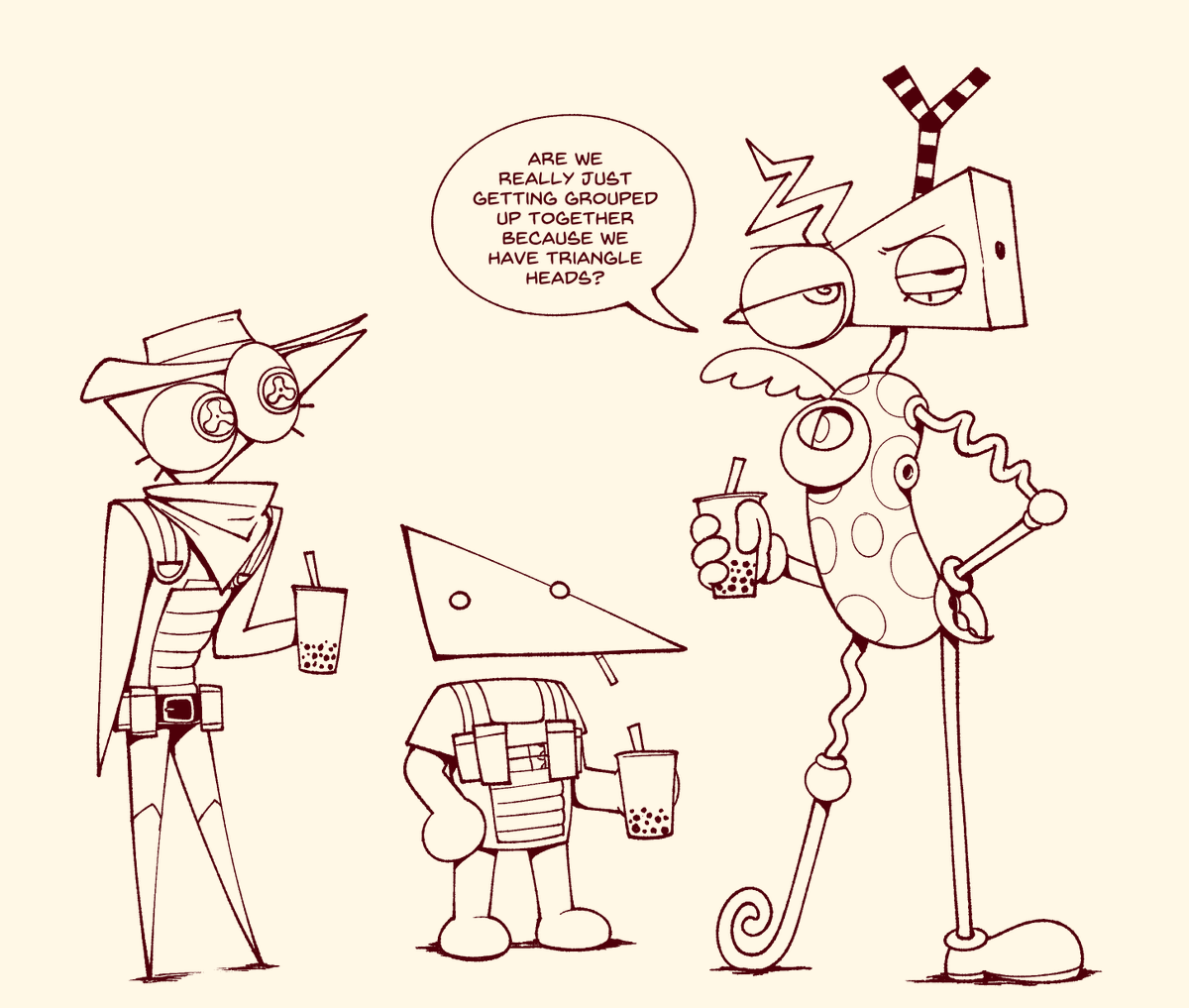 RottingFoxmeat's tweet photo. @Pareillia I don't know how but I had never thought of her as a self-insert until someone made a post about it after the show was already over, it honestly just never crossed my mind as I just assumed she was one of Gooses many triangle head's https://t.co/J6GKN5frcS