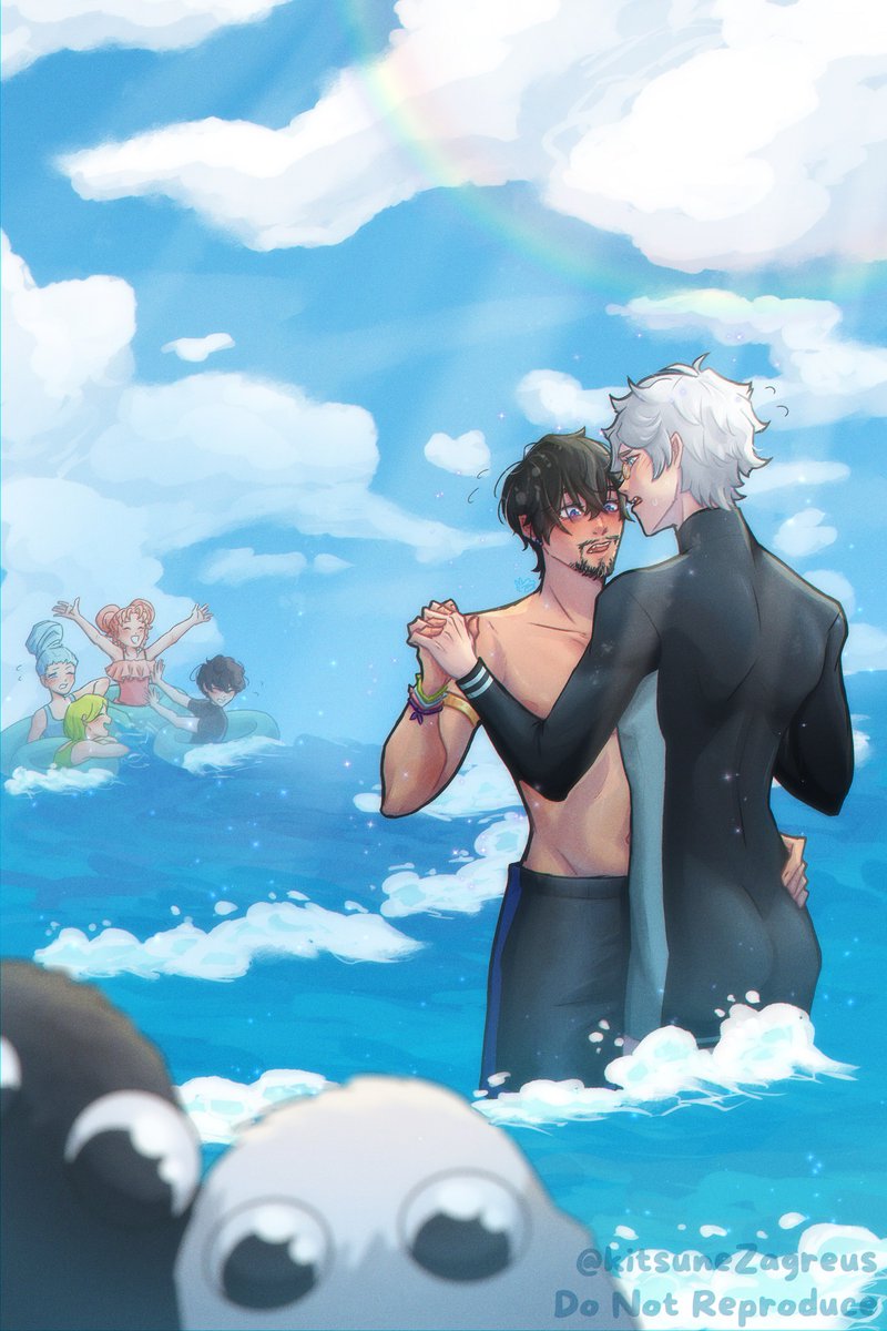 zagreuskitsune's tweet photo. i don't think qifrey's enjoying this type of therapy! 😭

#orufrey #wha #witchhatatelier #オルキフ https://t.co/kUH7J7EGFu