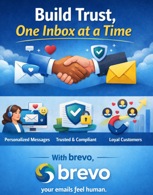 Ultsaasguide's tweet photo. Your audience wants connection, not clutter. 💌

That’s why I use Brevo —  https://t.co/lyHardr63P 
✅ Personal, compliant, trustworthy 
✅ Built for real relationships
Email marketing that feels human. Not hype. Not spam. Just trust. https://t.co/b2rKvbIcs0