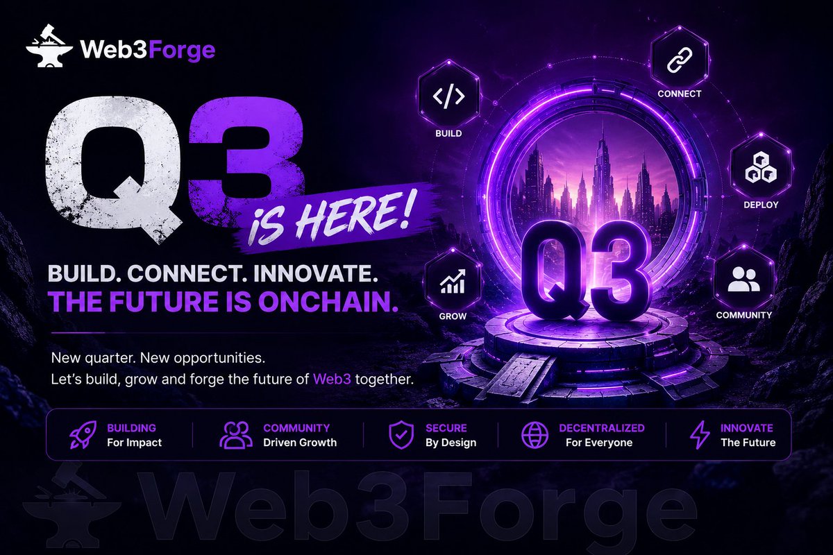 AkandeAliyu's tweet photo. Q3 is for builders, believers, and bold moves. Grinding through testnets, supporting communities, exploring new protocols, and stacking knowledge every day. Here's to more airdrops, meaningful connections, and real Web3 innovation. Let's build the future together.
#BuildOnChain https://t.co/oxMkXJ9CO6