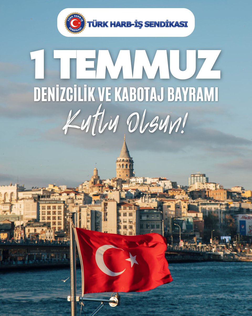 harb_is's tweet photo. 📌 MAVİ VATAN'DA BAĞIMSIZLIĞIN MÜHRÜ

1 Temmuz 1926'da yürürlüğe giren Kabotaj Kanunu, denizlerimiz üzerindeki egemenlik hakkımızın milletimize teslim edildiği, bağımsız Türkiye Cumhuriyeti'nin ekonomik ve stratejik gücünü pekiştiren tarihi bir dönüm noktasıdır.

Kabotaj hakkı; yalnızca deniz taşımacılığına ilişkin bir düzenleme değil, aynı zamanda Gazi Mustafa Kemal Atatürk'ün önderliğinde kazanılan milli bağımsızlık mücadelesinin denizlerdeki en güçlü yansımalarından biridir. Bu anlamlı gün, Mavi Vatan'ın korunmasında, deniz ticaretimizin gelişmesinde ve ülkemizin denizcilik alanındaki gücünün artırılmasında emeği bulunan tüm deniz emekçilerinin ortak gururudur.

Türk Harb-İş Sendikası olarak; Milli Savunma Bakanlığında ve Sahil Güvenlik Komutanlığında alın teri döken, savunma sanayimizin ve deniz kuvvetlerimizin gücüne güç katan tüm üyelerimizi, denizcilerimizi ve deniz emekçilerimizi saygı ve minnetle selamlıyoruz. Ülkemizin denizlerdeki bağımsızlığını koruyan, üreten ve geleceğe taşıyan her emekçimizin katkısı, Türkiye'nin güçlü yarınlarının en sağlam teminatıdır.

Bu duygu ve düşüncelerle; başta tersanelerimizde görev yapan üyelerimiz olmak üzere, tüm denizcilik camiamızın 1 Temmuz Denizcilik ve Kabotaj Bayramı'nı en içten dileklerimizle kutluyor; aziz şehitlerimizi rahmetle, gazilerimizi minnetle anıyoruz.

Türk Harb-İş Sendikası
Genel Merkez Yönetim Kurulu