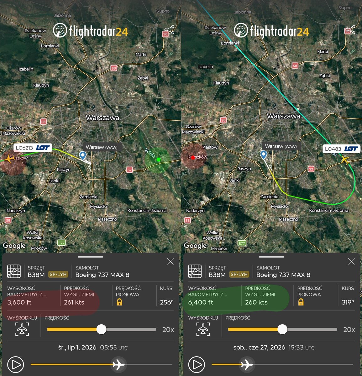 k8w4's tweet photo. Te same #samoloty @ChopinAirport nie muszą gwałtownie zwiększać prędkości i wysokości na innych trasach, ale nad wschodnim #Pruszków, poza #OOU, zasięgiem punktów pomiaru hałasu i poza ustalonymi trasami mogą bezkarnie generować ogromny całodzienny #hałas, więc czemu nie? @MUW_RP https://t.co/Ox9F2S1Lbu