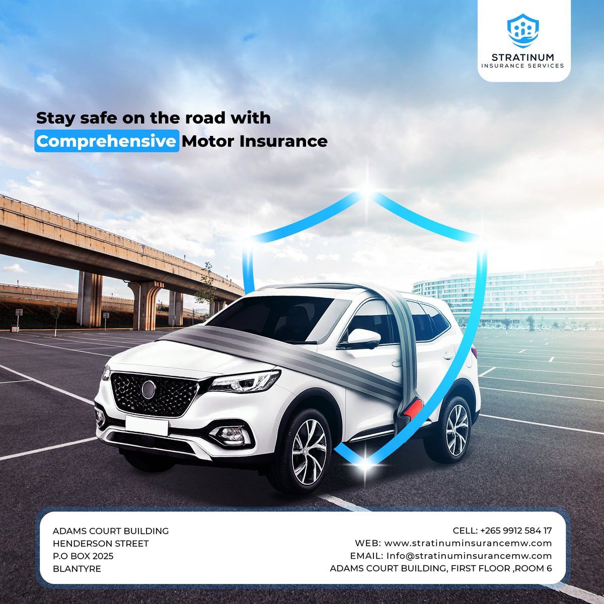 Sept_Designz's tweet photo. Another creative project completed by September Designz a clean and modern promotional design for Stratinum Insurance Services, highlighting the importance of comprehensive motor insurance with a strong, professional visual concept. #SeptemberDesignz #GraphicDesign #Insurance https://t.co/k6r2Uya1ep