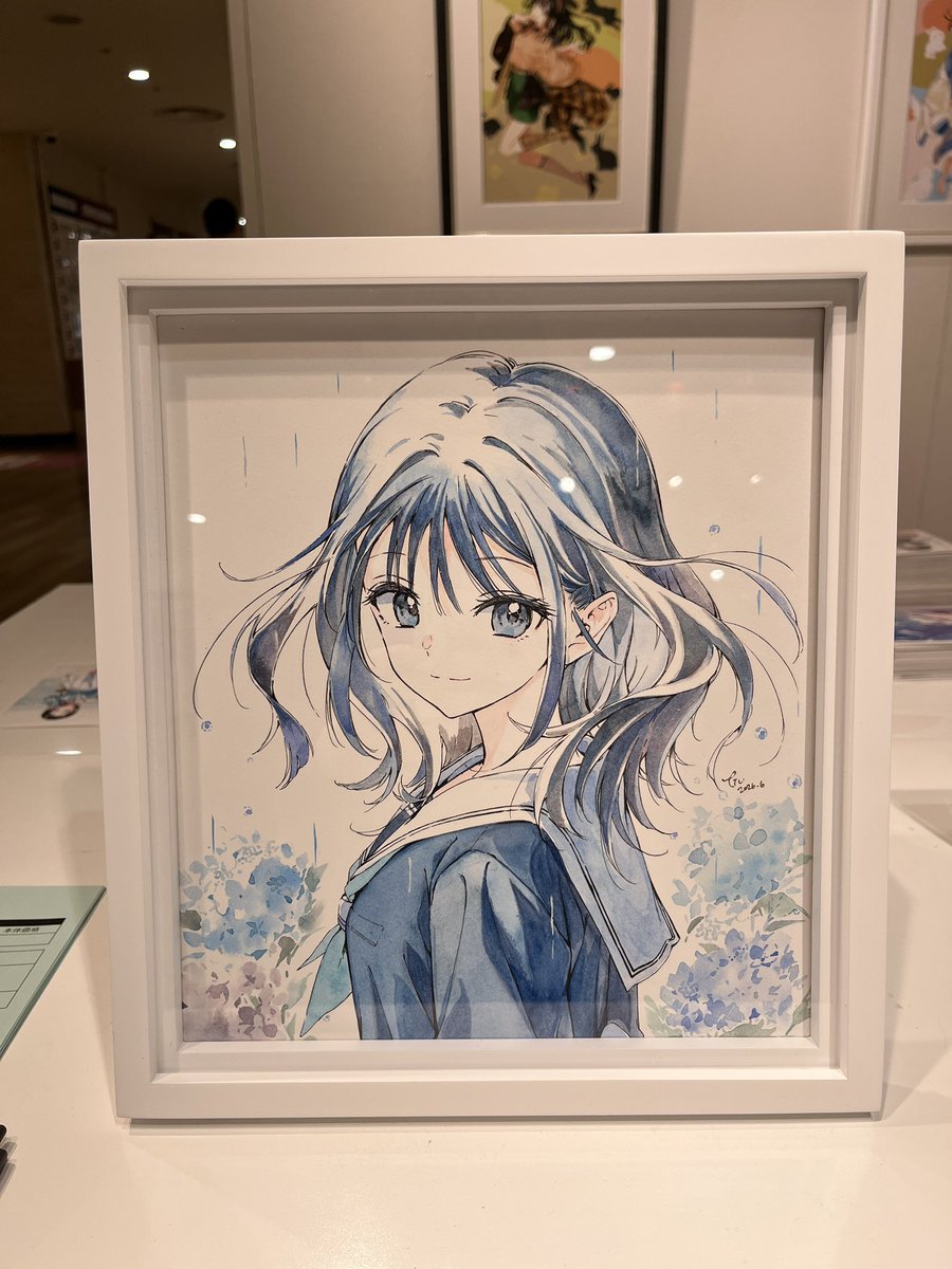 ✨本日初日✨／ Tiv作品展「青の刹那」 【抽選販売】直筆作品 展示中