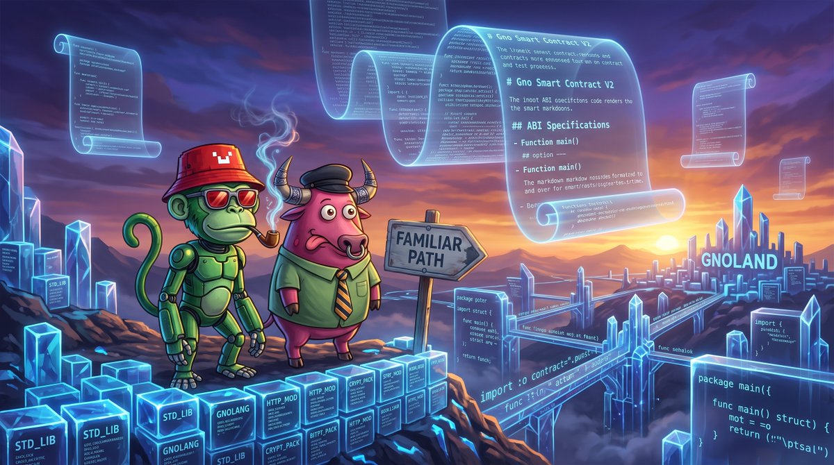 VavilonCH's tweet photo. Watched a backend dev
read @_gnoland docs
for the first time.

Expected confusion.

Got: wait, this is just Go
with extra blockchain stuff?

Yes. That's the entire idea.
Nobody had to relearn anything. https://t.co/RQi0Oclynj