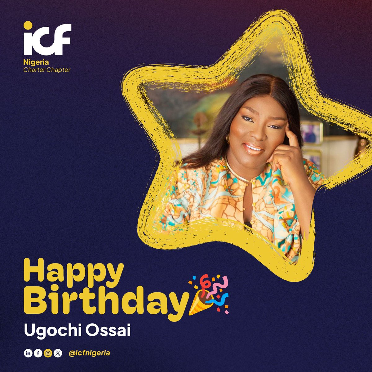 ICFNigeria's tweet photo. Happy birthday Ugochi Ossai
We love and celebrate you
#ICF #ICFNigeria #TogetherToTheZenith🗻 https://t.co/X8tnf6s1zx