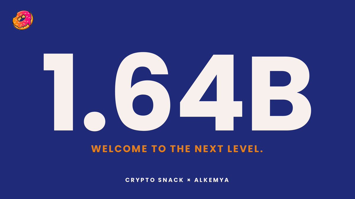 CryptoSnack_'s tweet photo. 🚨 OFFICIAL.

For months, we've been laying the foundations behind the scenes.

Working closely.

Building together.

Waiting for the right moment.

Today, we're proud to officially announce the strategic partnership between Crypto Snack and Alkemya.

This isn't just another collaboration.

It's the coming together of one of crypto's most ambitious consumer ecosystems with one of the world's largest tokenized real-world asset initiatives.

This partnership strengthens the foundation beneath everything we're building.

And we're only just getting started.

🍩🔥

The details are worth your attention... 🧵