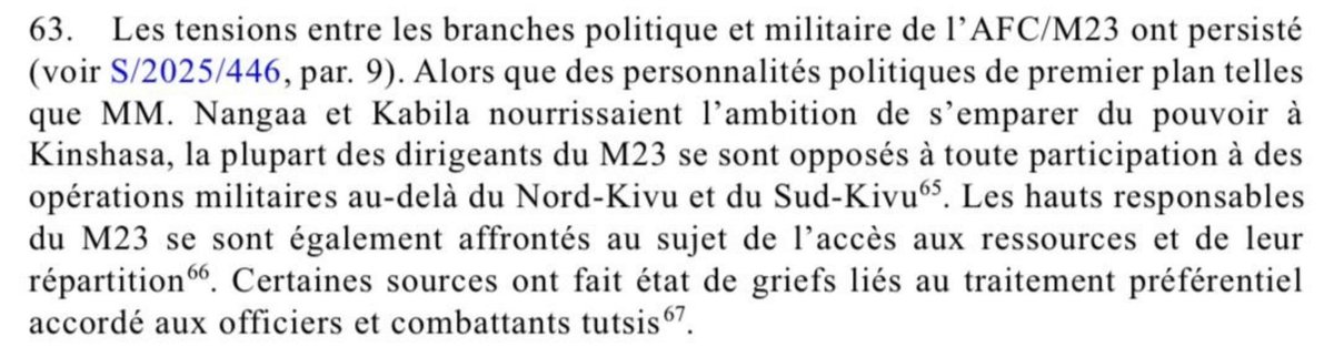 afrikarabia's tweet photo. 🔴#RDC Rapport de l’#ONU :
▶️Les combattants #AFC #M23 estimés à 30.000 hommes
▶️Alors que #Kabila et #Nangaa voulaient aller à #Kinshasa, le M23 s’est opposé à toute opération hors Nord et Sud #Kivu
▶️La prise d’#Uvira a été menée par #Makenga #Byamungu et #Kabarebe 
▶️Le territoire occupé par la rébellion est divisé en 3 zones : Baudoin #Ngaruye (1e zone, couvrant les territoires de Nyiragongo, de Rutshuru et de Lubero), Justin #Gacheri Musanga (2e zone, couvrant Masisi et Walikale) et le « général » #Byamungu (3e zone, couvrant le Sud-Kivu).