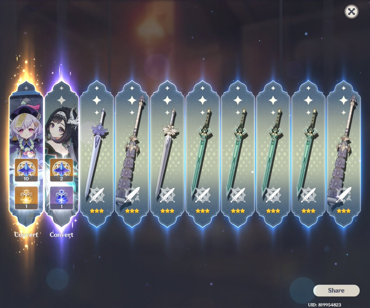 HinaImpact's tweet photo. Wishes going well so far... Got Qiqi on Standard by hitting 80. Then I got Qiqi on Sandrone banner again after 80 wishes. https://t.co/Grsk76xCs1