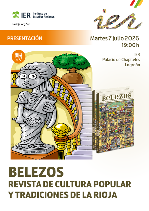InstitutoIER's tweet photo. AGENDA DE JULIO
 
📌 Martes 7, 19:00
𝗣𝗿𝗲𝘀𝗲𝗻𝘁𝗮𝗰𝗶𝗼́𝗻 𝗱𝗲 𝗕𝗲𝗹𝗲𝘇𝗼𝘀, nº 59
En el IER 

📌Del 6 al 10 de julio, Nájera.
𝗫𝗫𝗫𝗩𝗜 𝗦𝗲𝗺𝗮𝗻𝗮 𝗱𝗲 𝗘𝘀𝘁𝘂𝗱𝗶𝗼𝘀 𝗠𝗲𝗱𝗶𝗲𝘃𝗮𝗹𝗲𝘀
https://t.co/tSOOqpbsDj https://t.co/aIrwOJVFZ9