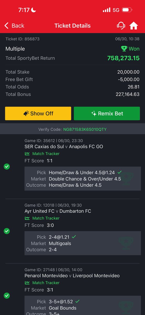 FoluboiNg's tweet photo. I just broke the record of most single community tickets in a day ! 

5X 20 odds 

Congratulations to me and the winners that partake on my games 

I also did 12X 20 odds from last week till now ! https://t.co/dGcYAdJYLX