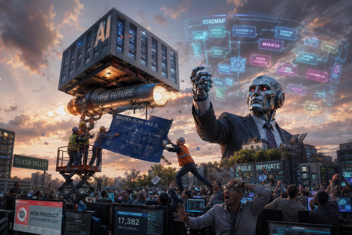 thededbatman's tweet photo. OpenAI: “AI will transform everything.”
Also OpenAI: “Please wait while we transform our own pricing model.”
AI companies are racing to build the future while constantly changing the rules, products, and business models around it.  [The Verge] https://t.co/vroWjWbB1f