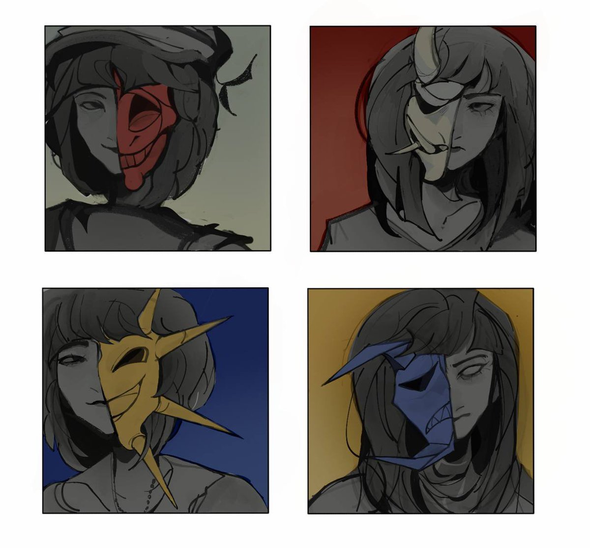 ryamnesiac's tweet photo. characters icons for artfight https://t.co/mRCkNb7DuO