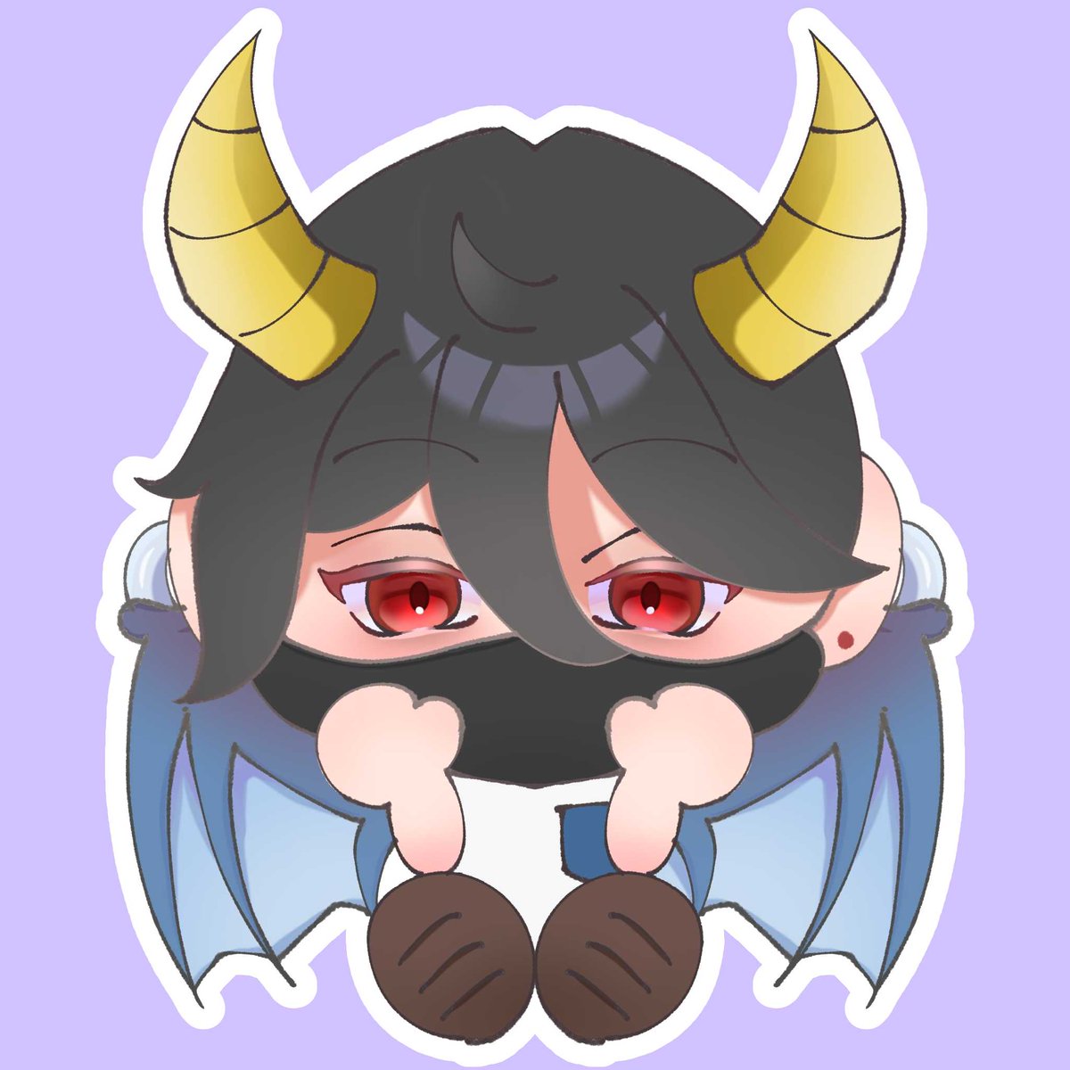 Sheepgaka's tweet photo. みぃちゃんの生誕の絵のみぃパパ目綺麗すぎん？！ビー玉みたい https://t.co/86LibQJYUO