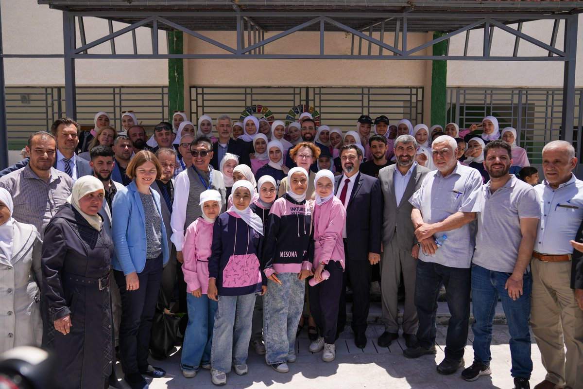 UNDPArabStates's tweet photo. The HSC embodies Germany’s commitment to unified action.
In Syria, German 🇩🇪 funding rehabilitates hospitals and schools, restoring essential services and creating jobs #HSC26: https://t.co/JzkHatSXfU https://t.co/RepQAl7h6Y