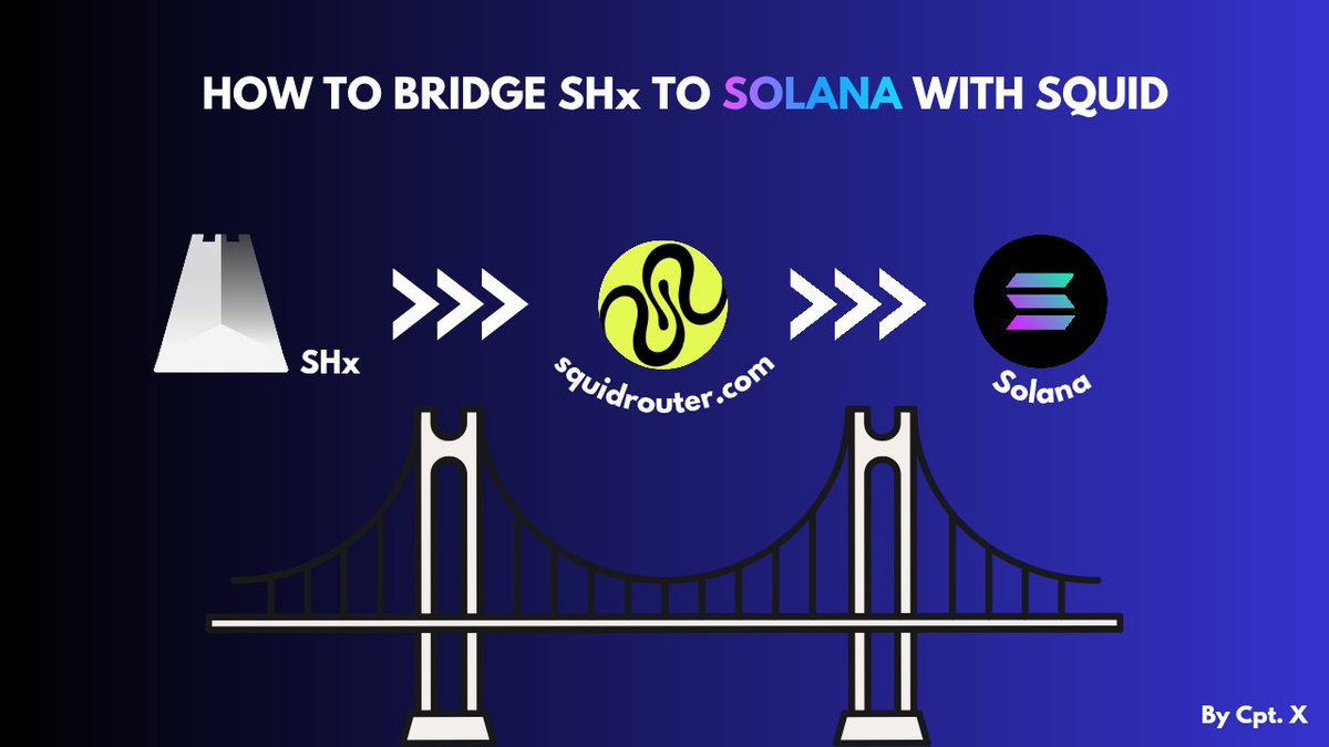 DebunkJelpi's tweet photo. The bridge for $SHx to #Solana is now live via @squidrouter and @axelar. 🌉🔛

You want to test the bridge to Solana but you are not sure how?

Then check out this tutorial video I created:
🔸https://t.co/f9VStVBi8C🔸

I explain step-by-step how to use the bridge with #MetaMask, #Freighter, and #Phantom Wallet.

Language barrier? 
With YouTube you can use subtitles! 

Before you bridge there are a few things to keep in mind, including:

- Use a desktop device
- Start with a small test transaction
- Bridge settlement times may vary; funds may take a few minutes to appear in your wallet.

For more information and things to consider, please read @strongholdpay's blog: 
https://t.co/gAt3kWSDXK

Greetings,
Cpt. X 🧭

#SHxArmy #SHx #Stronghold #StrongholdNet #Axelar #Squid #Stellar #bridge #chains #ecosystem #sponsored
